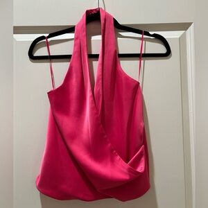 Wayf Pink Satin Top